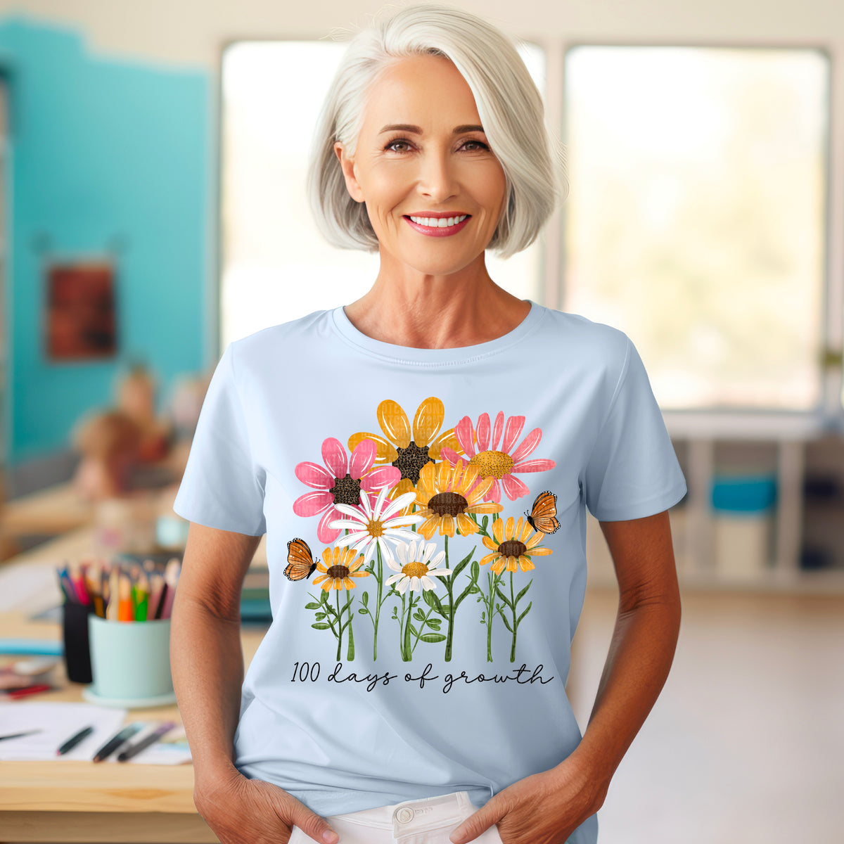 100 Days of Growth Flowers - TRANSFER (SDD)
