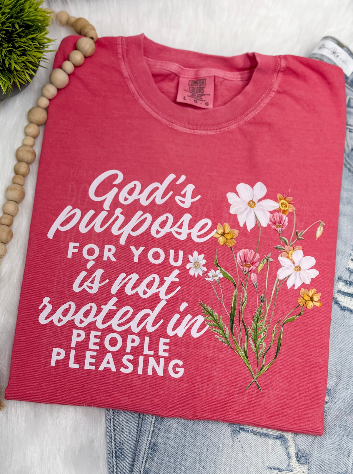 God's Purpose watermelon- COMPLETED TEE