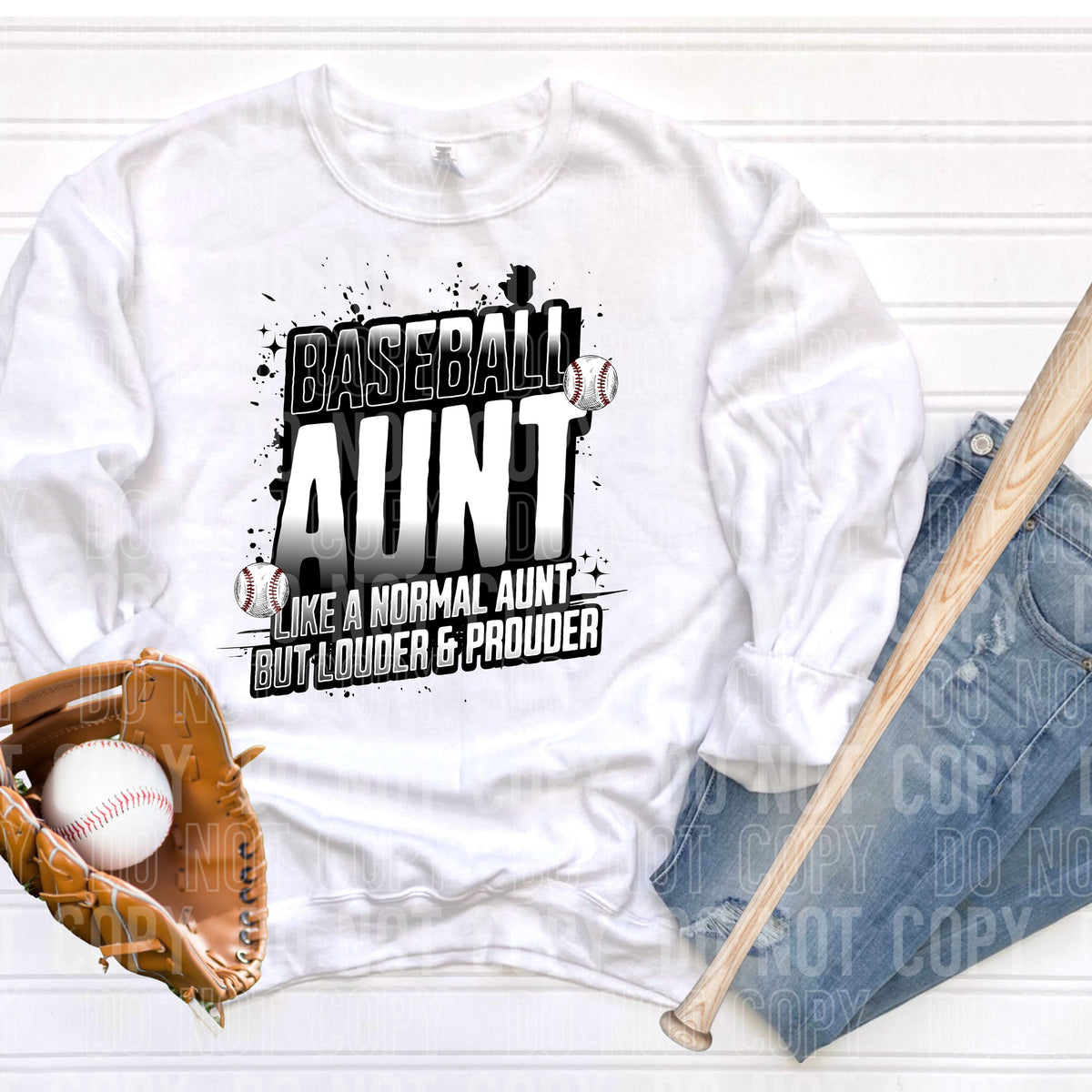 Baseball Aunt - TRANSFERS (SBB)