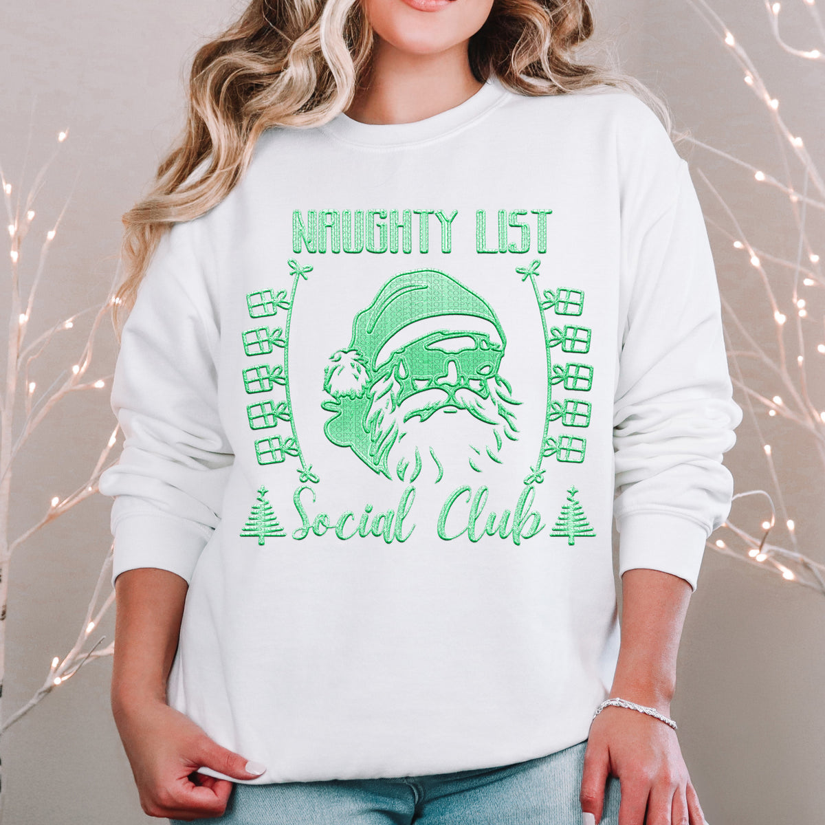 Naughty List Social Club Mint Green - TRANSFER (RT)
