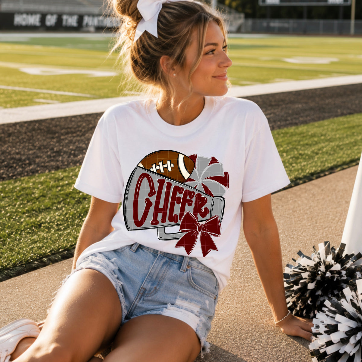 Cheer / Burgundy & Grey - TRANSFER (SDD)