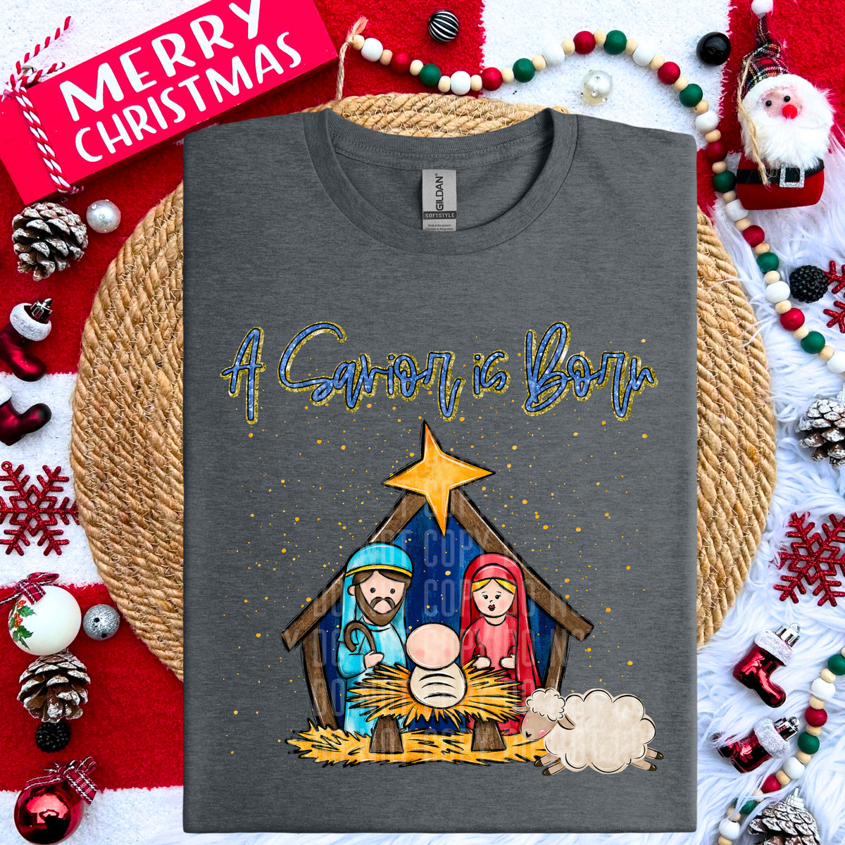 A Savior is Born Manger - TRANSFERS (CC)