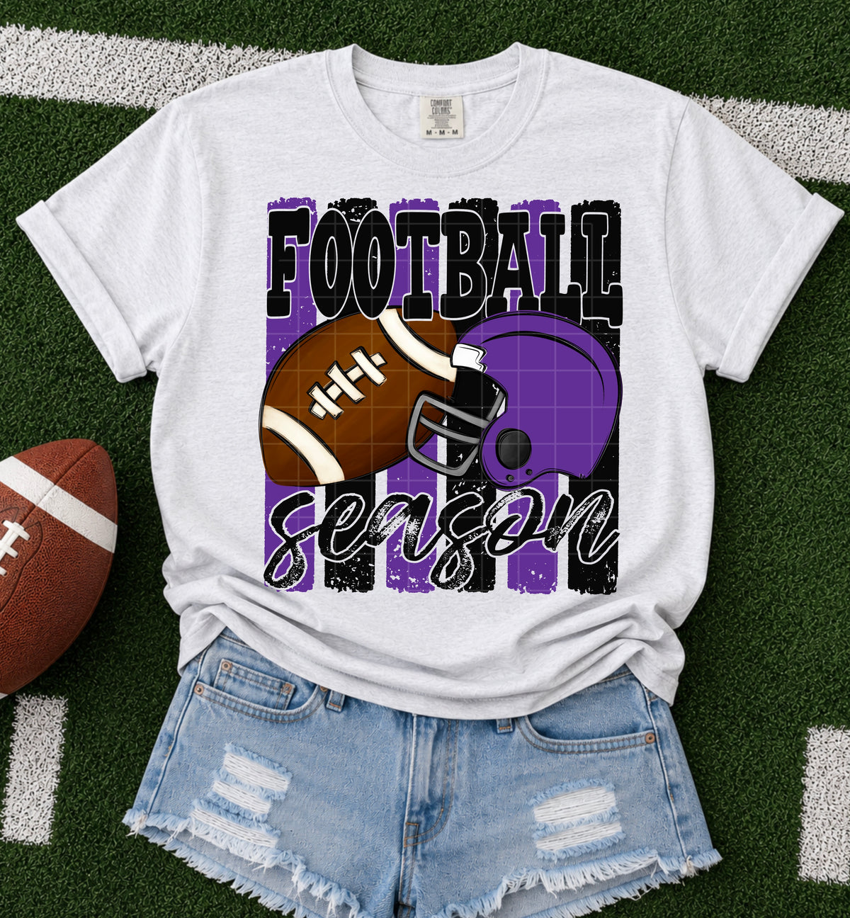 Football Season / Black & Purple - TRANSFER (SDD)