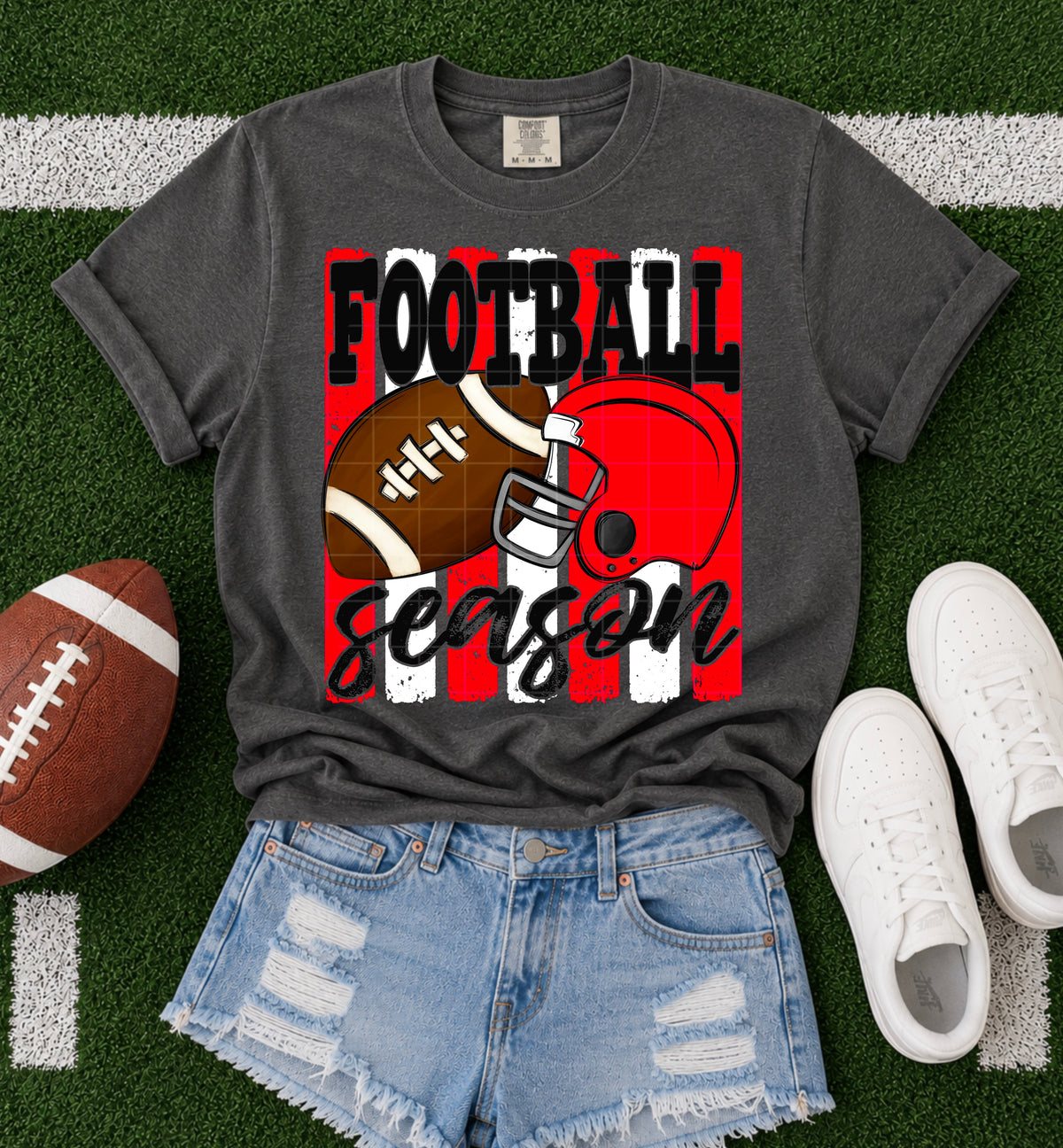 Football Season / Red & White - TRANSFER (SDD)