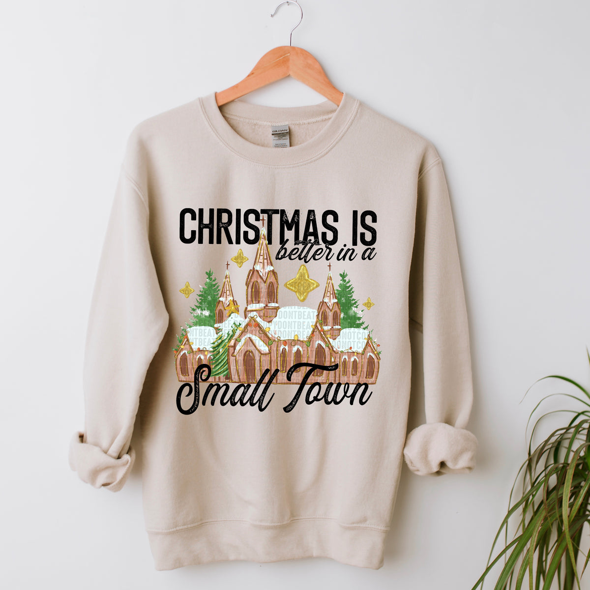 Christmas is Better in a Small Town Black Ink- TRANSFER (SDD)