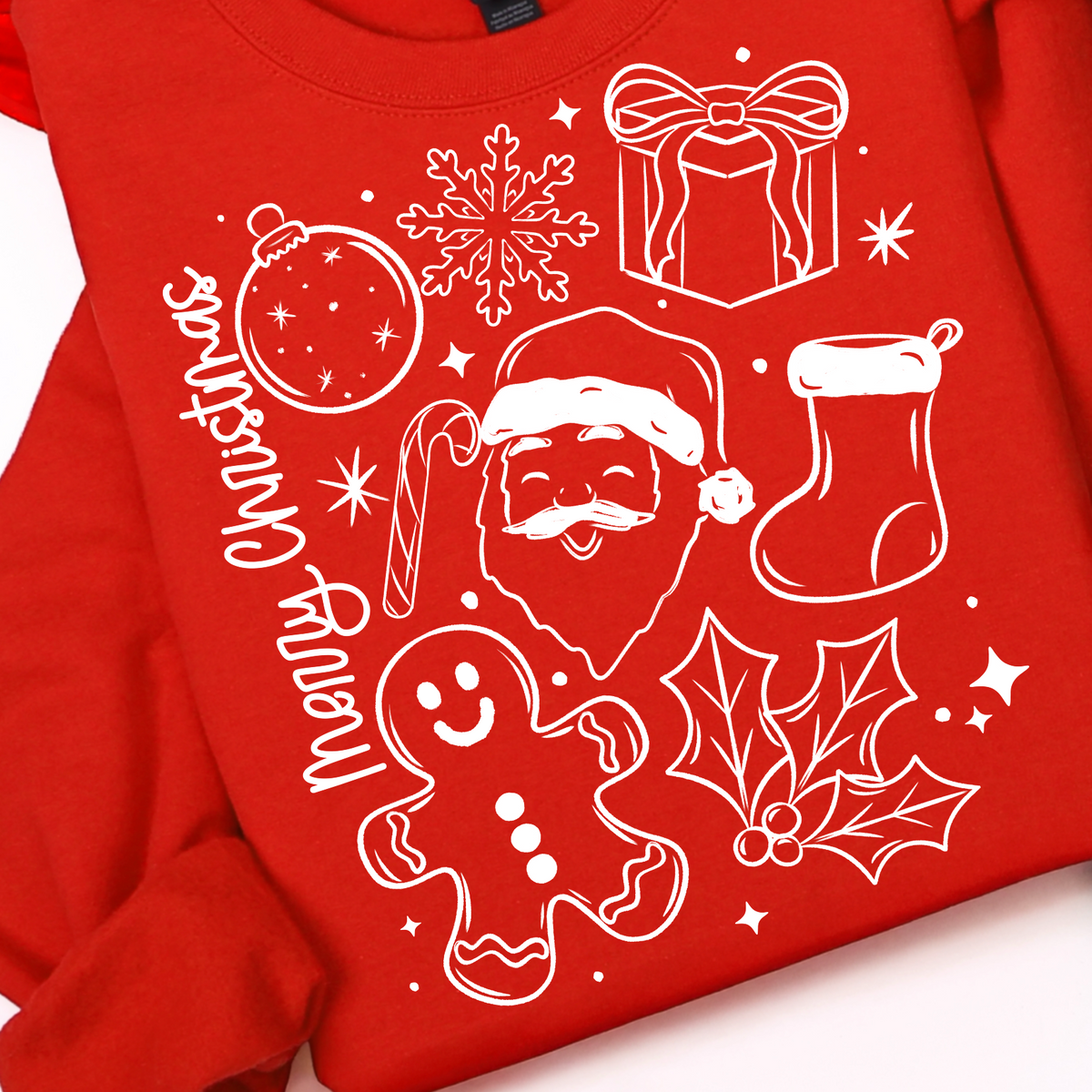 Merry Christmas / White - Transfers (CSC)