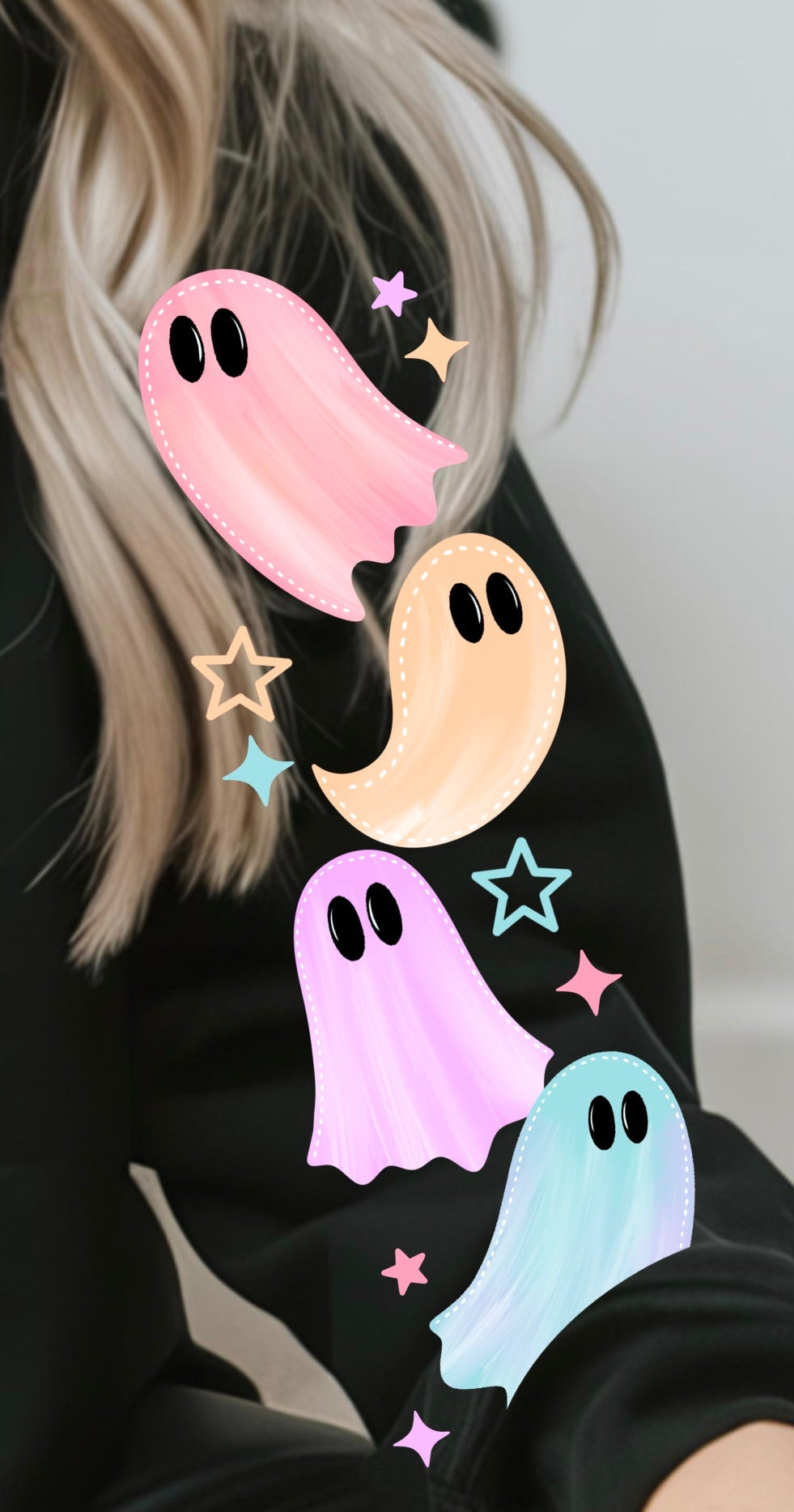 Boo Colorful Bats - SLEEVE ONLY - TRANSFERS (CSC)