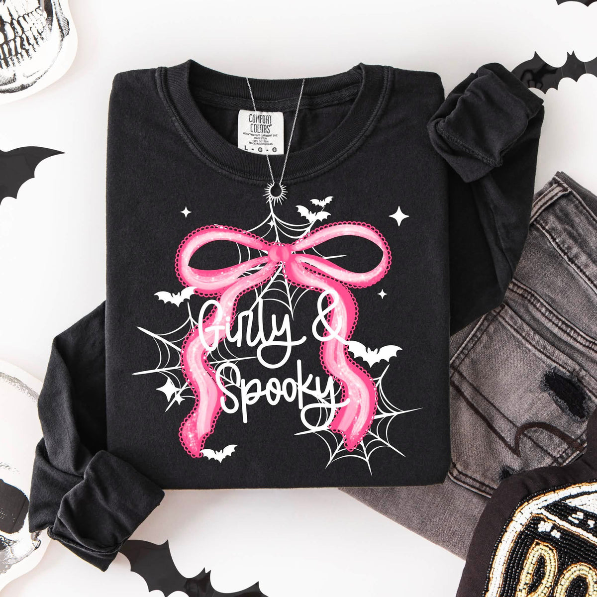Girly & Spooky / White - Transfers (CSC)
