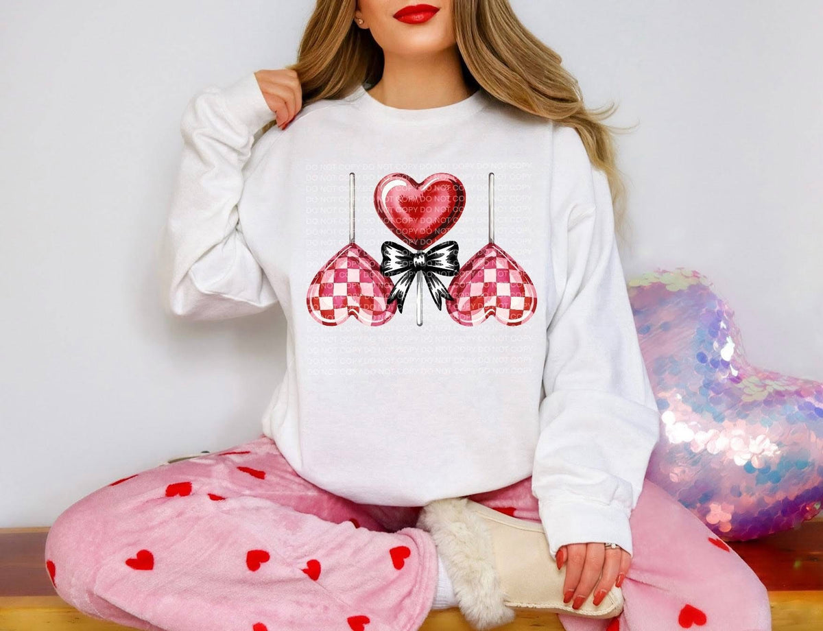 Valentine Heart Lollipop - COMPLETED SWEATSHIRT
