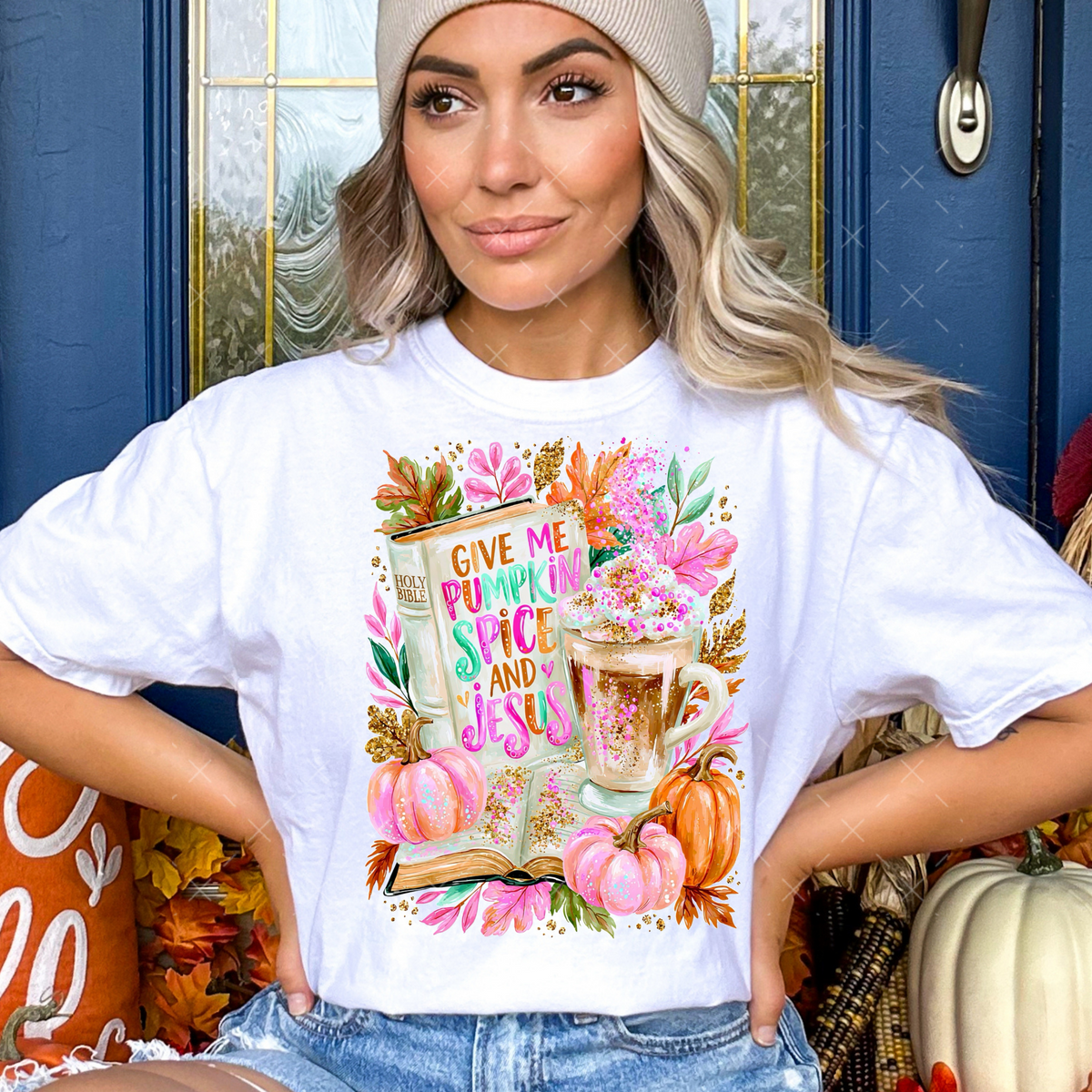 Give Me Pumpkin Spice & Jesus - Transfers (SS)