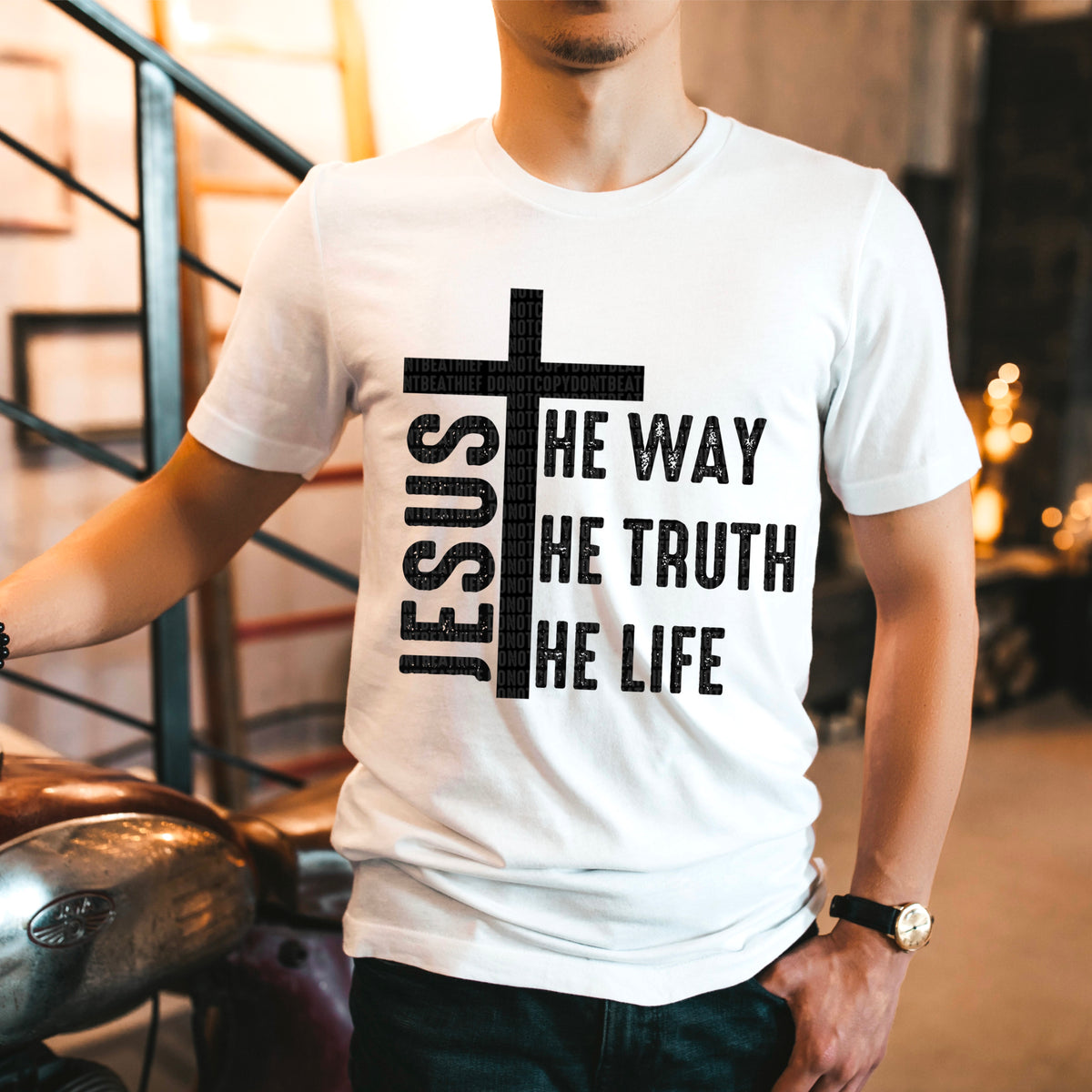 Jesus The Way / Black - Transfers (SDD)