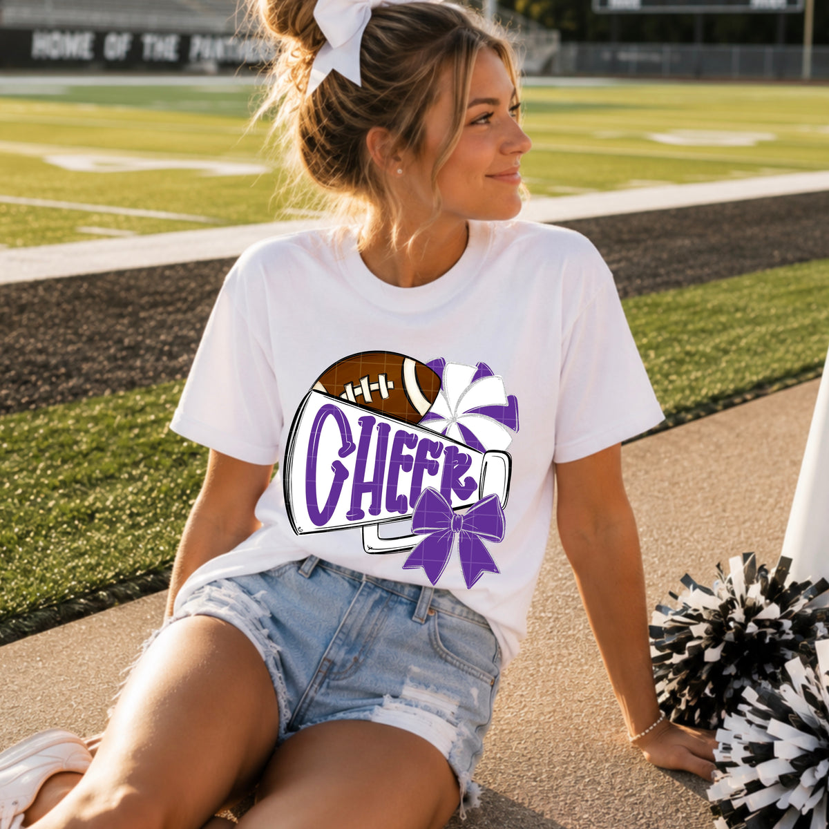 Cheer / Purple & White - TRANSFER (SDD)