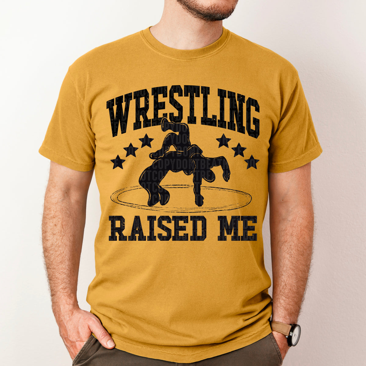 Wrestling Raised Me / Black - TRANSFER (SDD)
