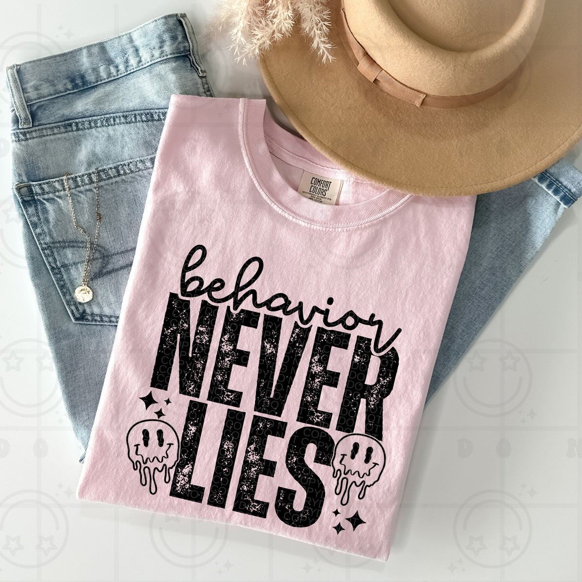 Behavior Never Lies Black Ink - TRANSFER (HW)