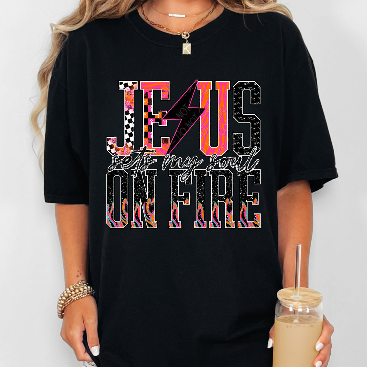 Jesus Sets My Soul On Fire - Transfers (DW)