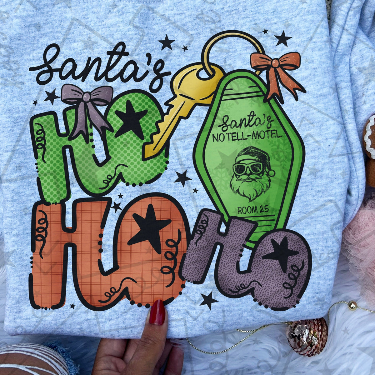 Santa's Ho Ho Ho - FRONT ONLY / - TRANSFERS (HW)