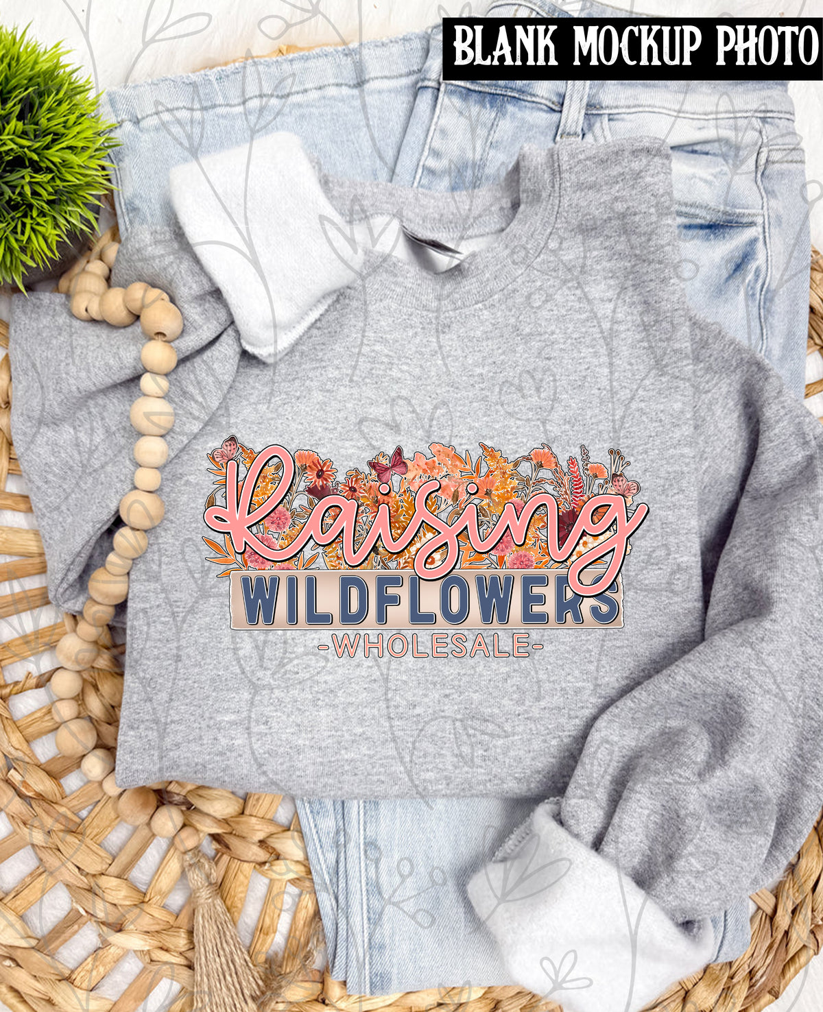 G18000 Sweatshirt Blank Mock up photo | Sport Grey