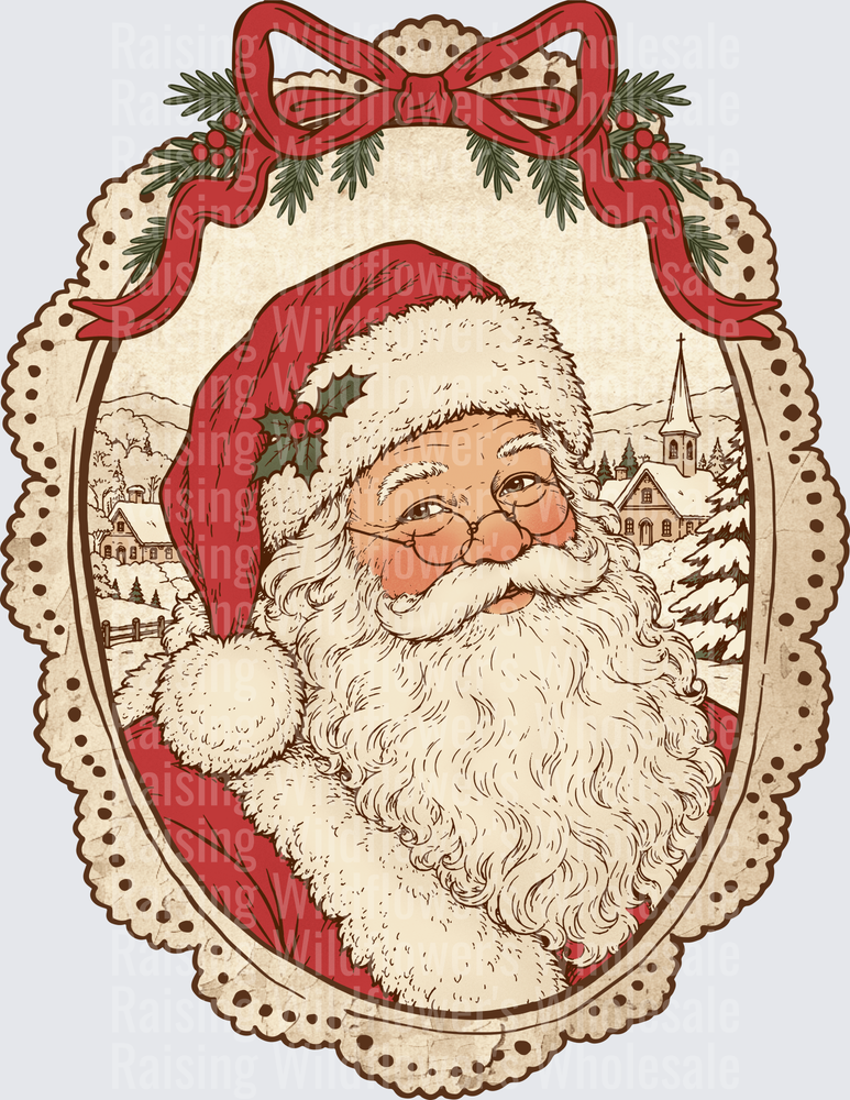 Vintage Framed Santa (1)