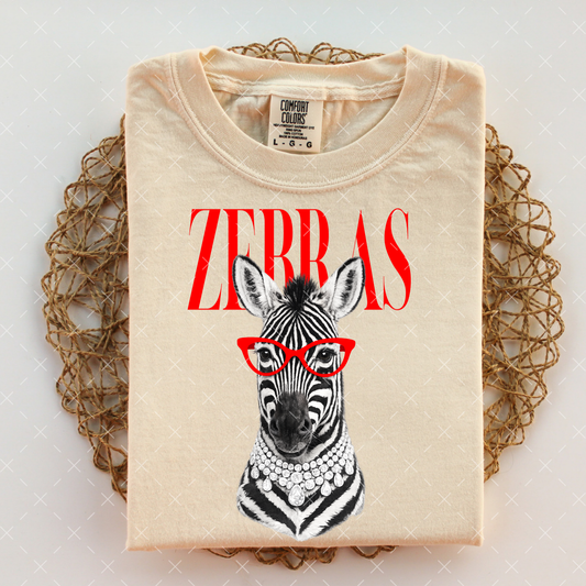 Zebras  / Red -  Transfers (CC)