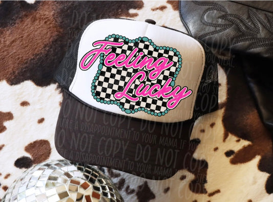 Checkered Feelin Lucky - Transfer