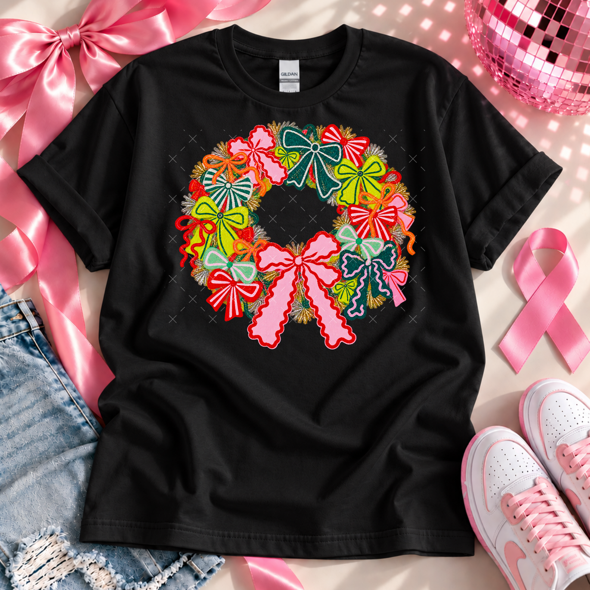 Christmas Wreath -  Transfers (P)
