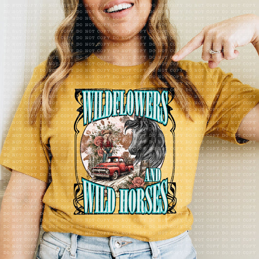 Wildflowers and Wild Horses- Transfer (E)