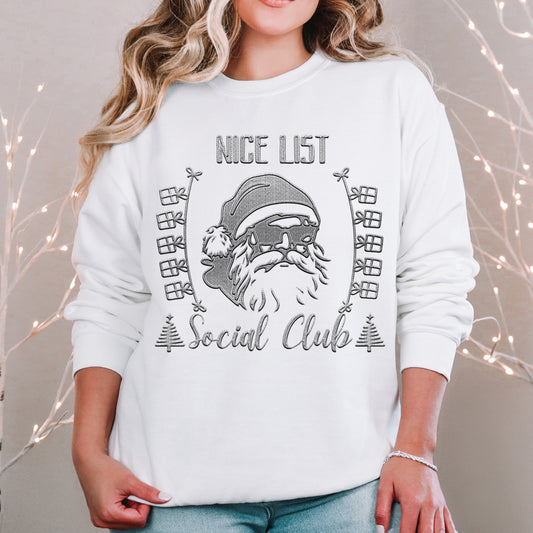 Nice List Social Club Mint Grey - TRANSFER (RT)