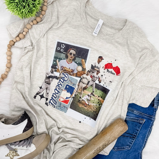 Baseball Collage- COMPLETED TEE