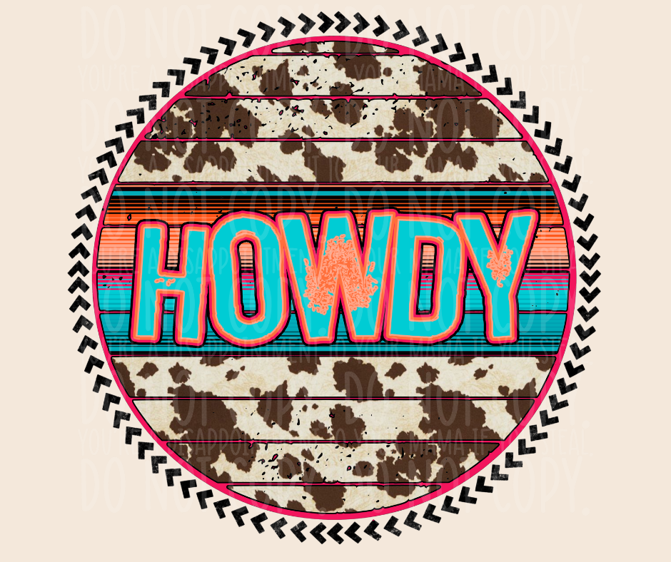 Western Howdy Hat - Transfer (K)