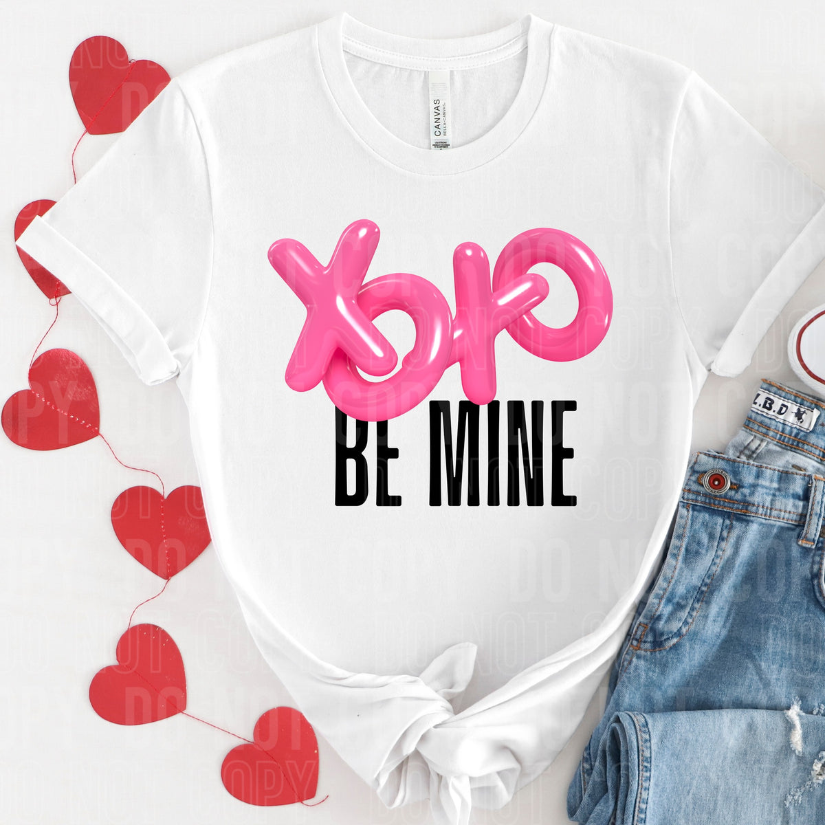 XOXO Be Mine (BLACK) - TRANSFERS (SBB)
