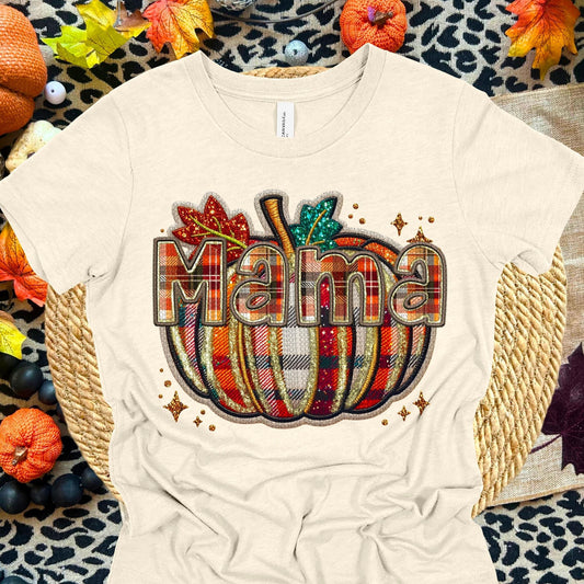 Fall Plaid -PICK YOUR NAME- TRANSFER (RT)