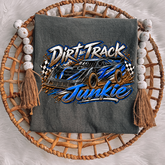 Dirt Track Junkie / Blue - Transfers (ADD)