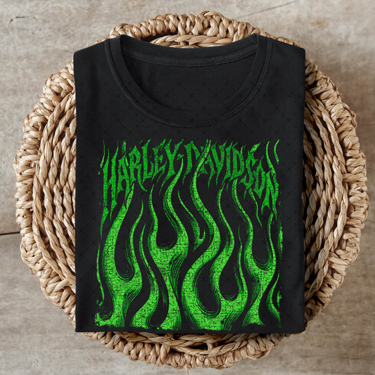 Harley D / Green  -  Transfers (RHD)