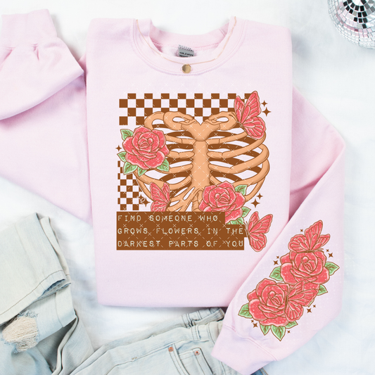 Find Someone Who Grows Flowers - COMPLETED SWEATSHIRT