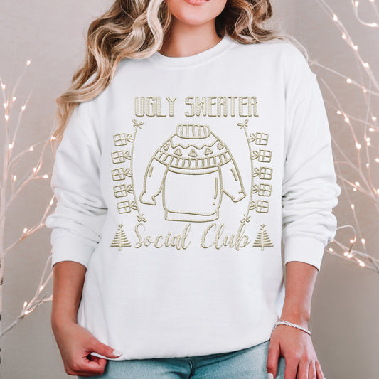 Ugly Sweater Social Club Ivory - TRANSFER (RT)