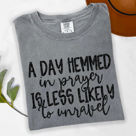 A Day Hemmed In Prayer / Black - TRANSFER (SDD)