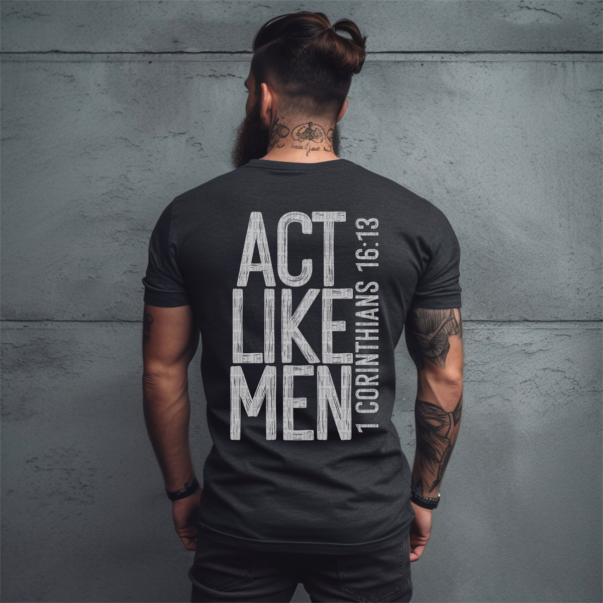 Act Like Men White Ink  - TRANSFER (SDD)