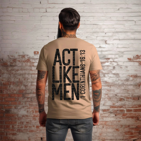 Act Like Men Black Ink  - TRANSFER (SDD)
