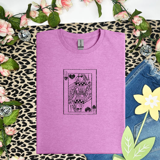Queen of Hearts Various Ink Colors - Transfer (SD)