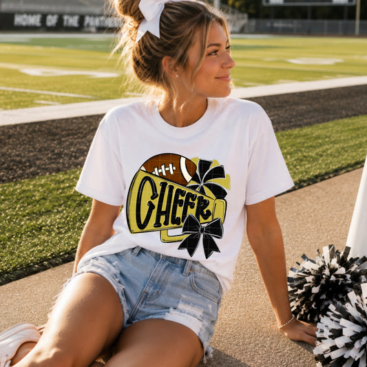 Cheer / Black & Old Gold -  TRANSFER (SDD)