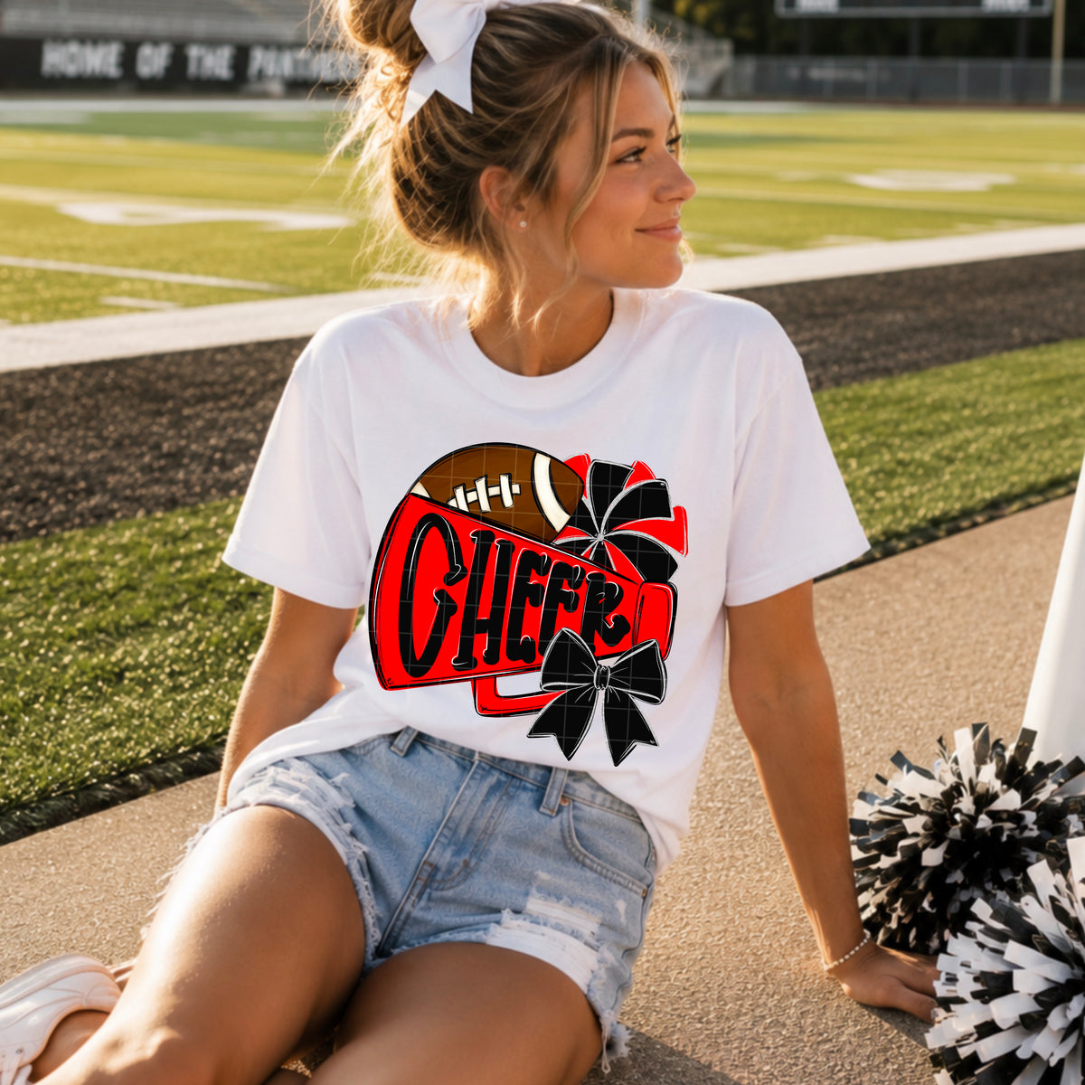 Cheer / Black & Red -  TRANSFER (SDD)