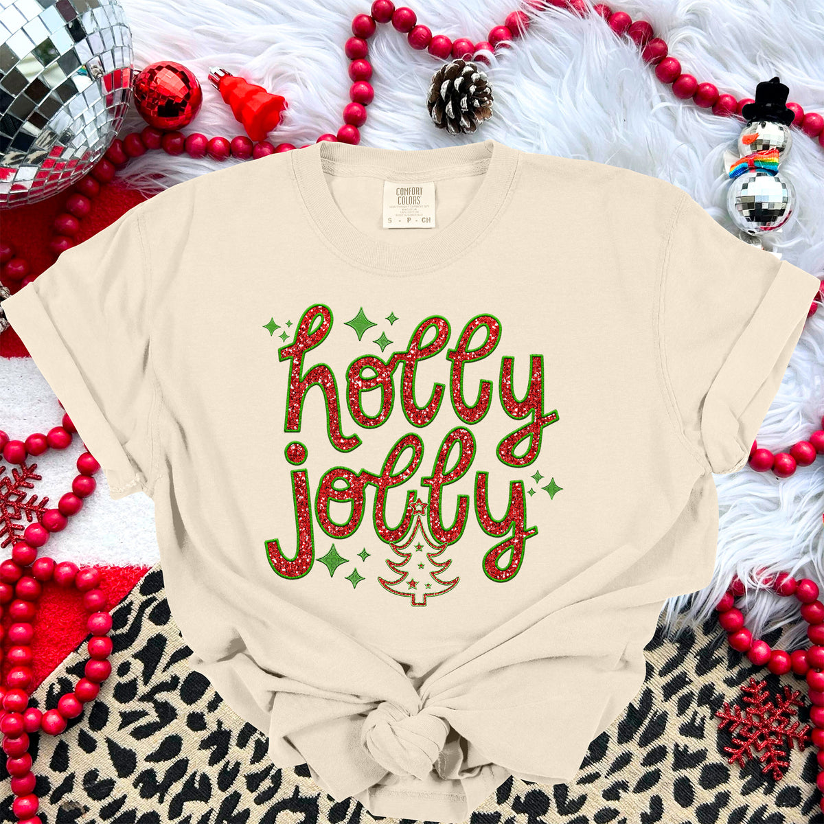 Holly Jolly Red/Green - TRANSFER (RT)
