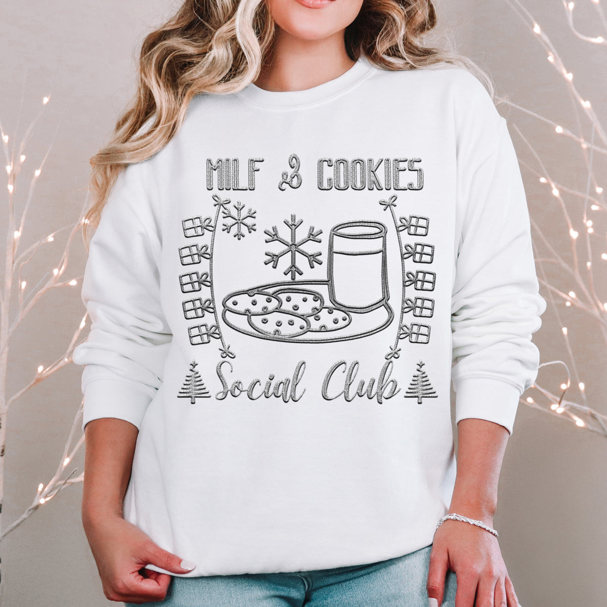 Milf and Cookies Social Club Grey - TRANSFER (RT)