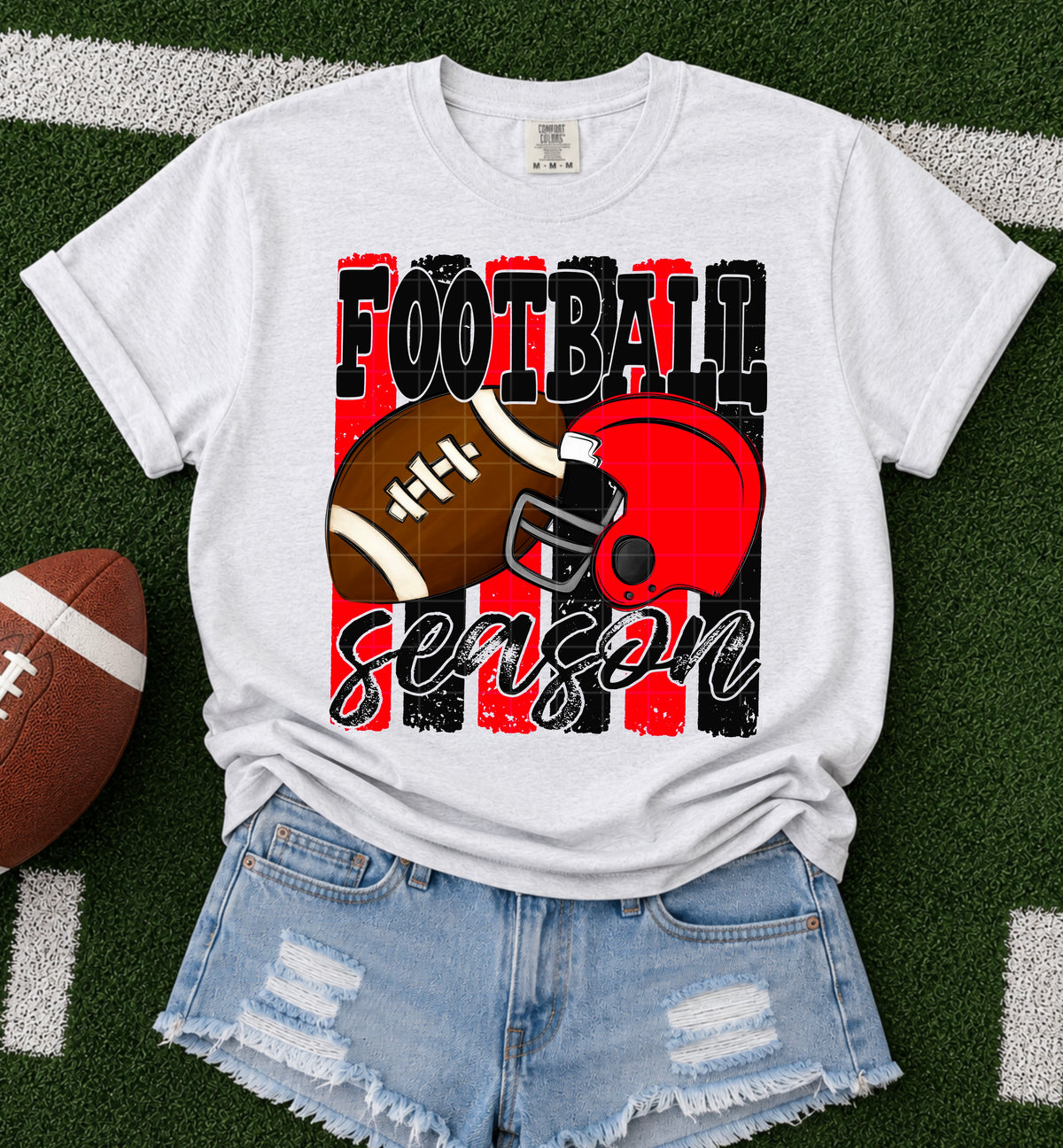 Football Season / Black & Red -  TRANSFER (SDD)