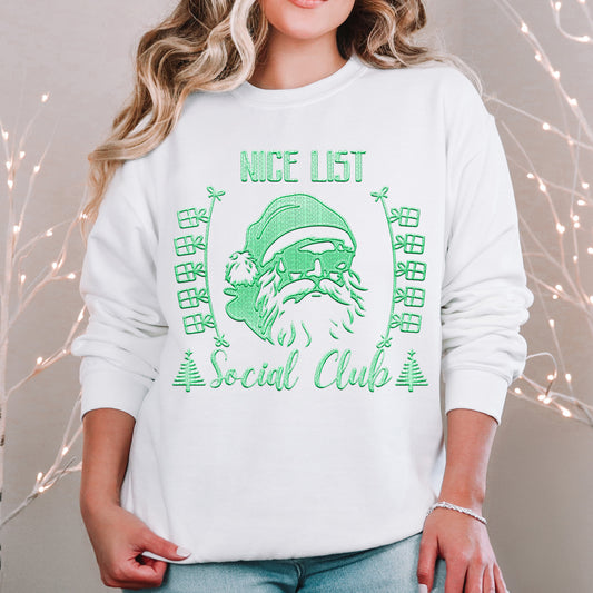Nice List Social Club Mint Green- TRANSFER (RT)