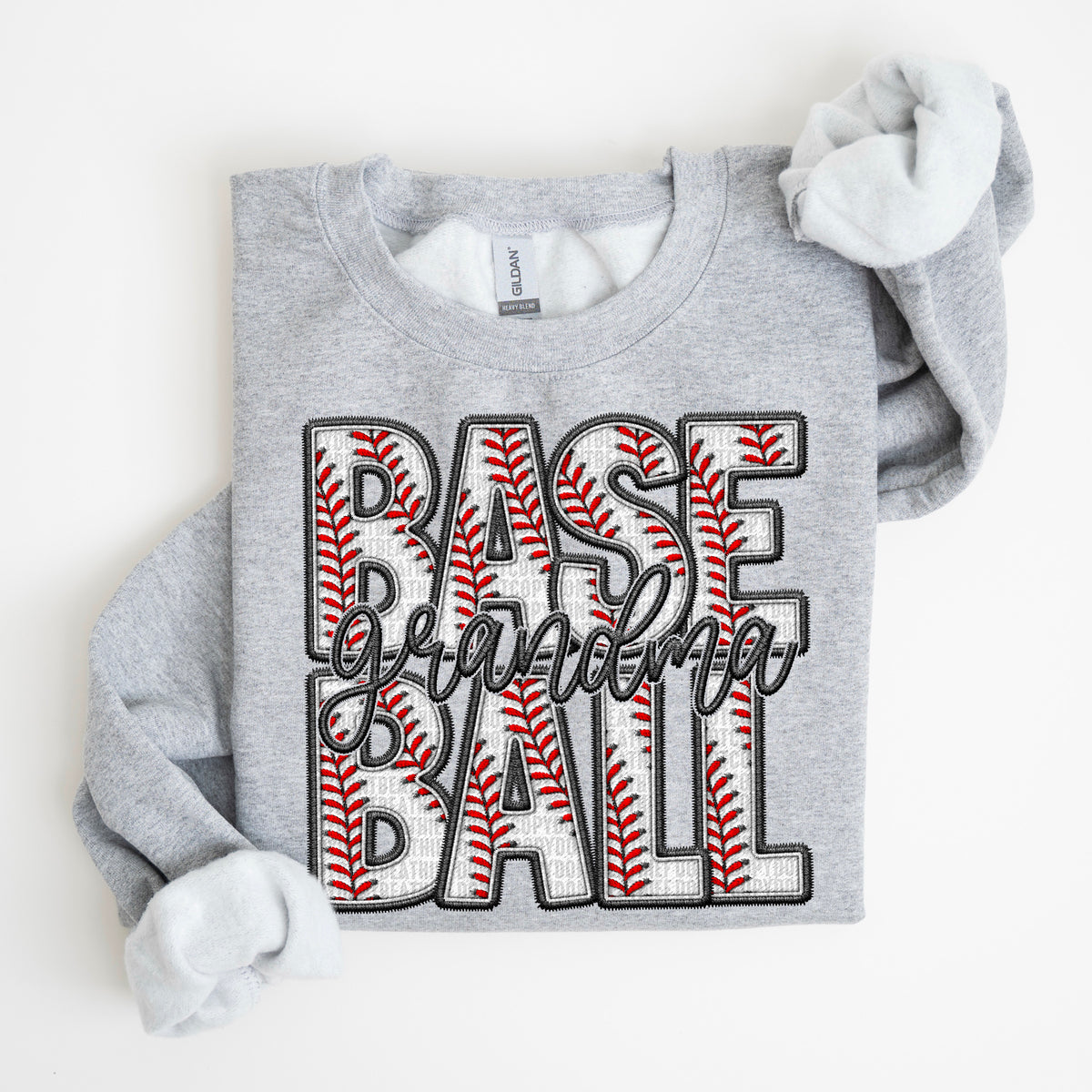 Faux Embroidery Baseball Names  - Transfer (SDD)
