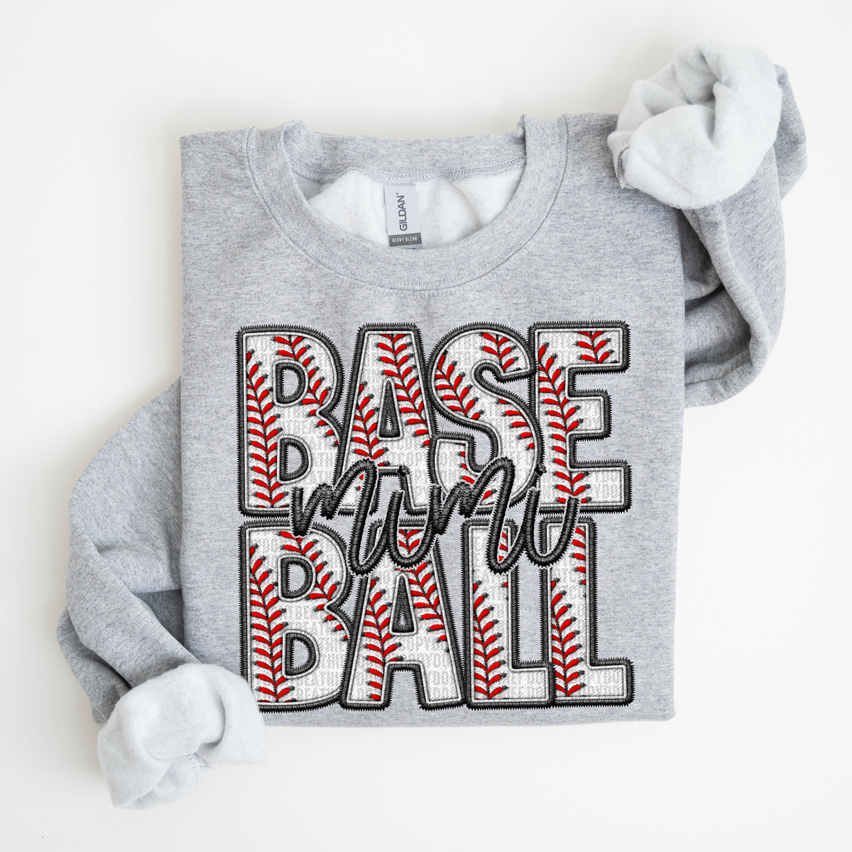 Faux Embroidery Baseball Names  - Transfer (SDD)