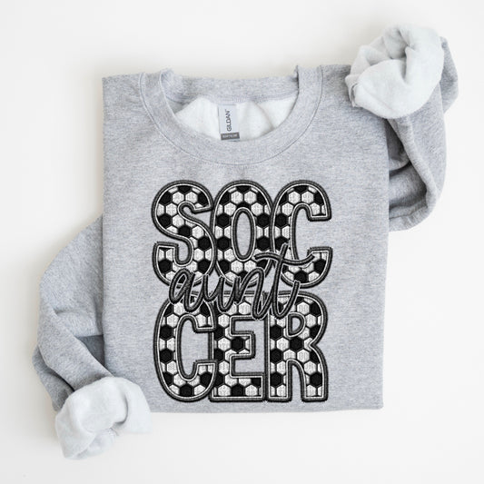Faux Embroidery Soccer Names  - Transfer (SDD)