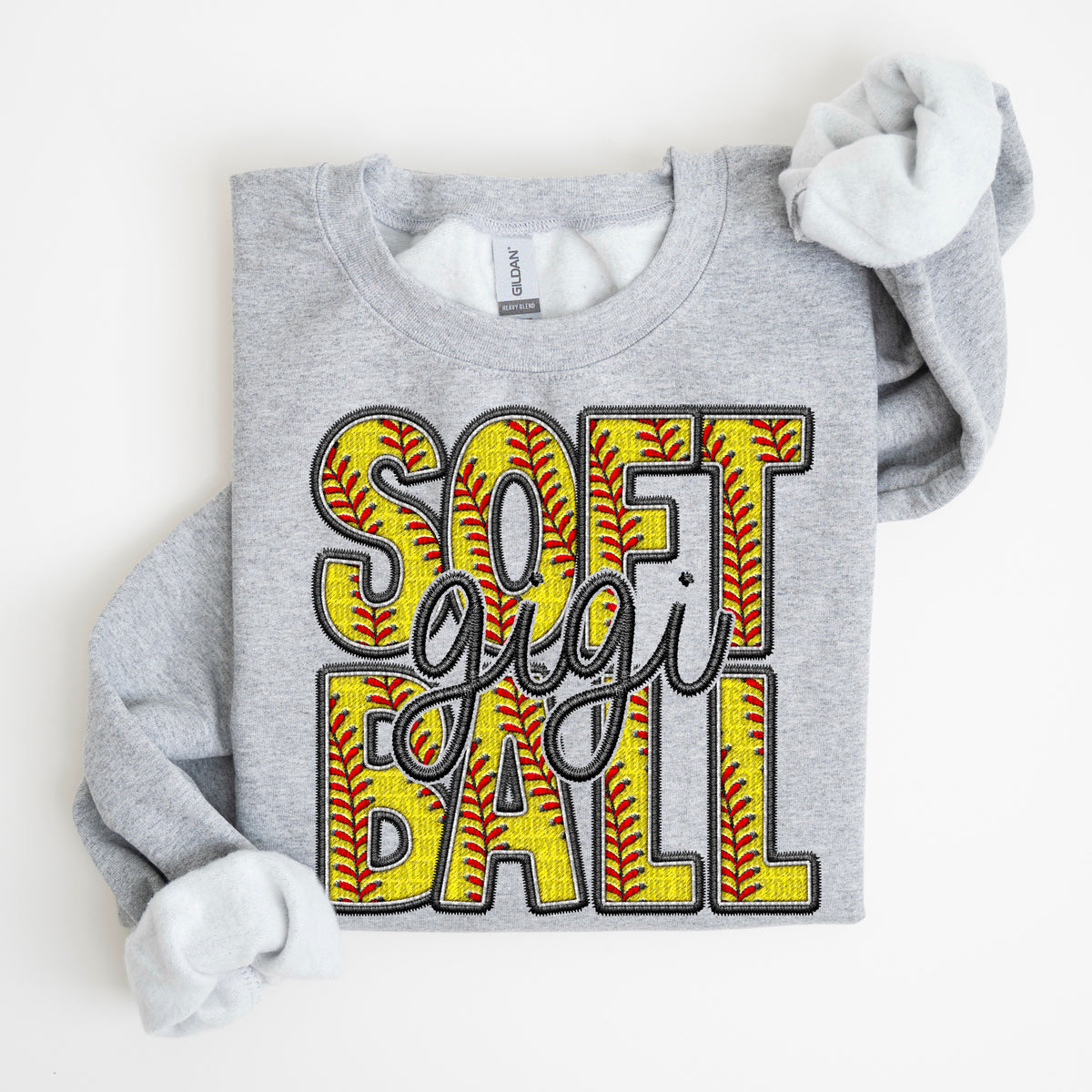 Faux Embroidery Softball Names  - Transfer (SDD)