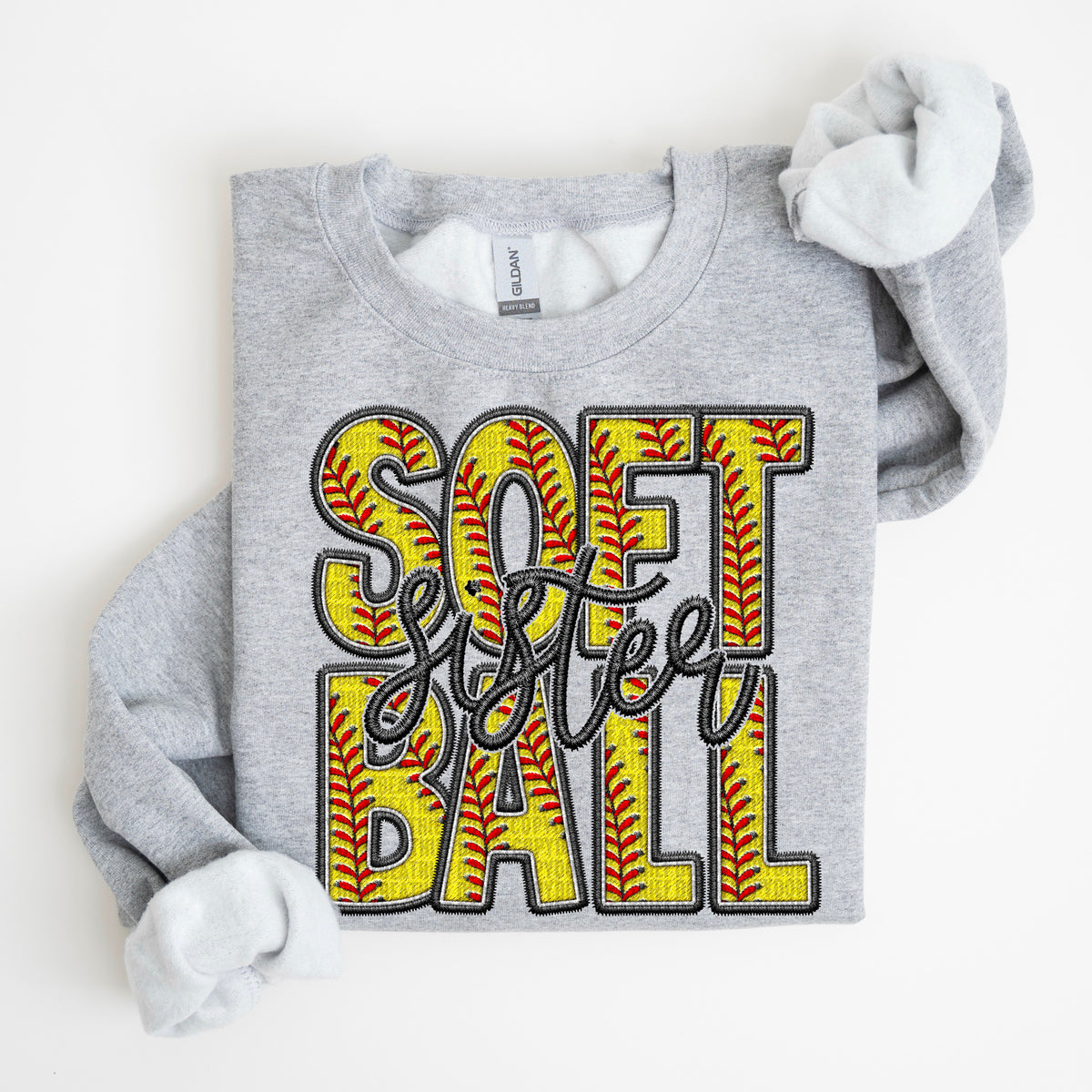 Faux Embroidery Softball Names  - Transfer (SDD)